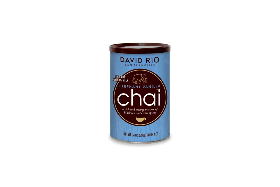 Unternehmen: Elephant Vanilla Chai: Dose
Süße Vanille ,leicht  mit Cardamon , Zimt & Nelken gewürzt. Sehr cremig im Geschmack.
Der Premium Chai aus San Francisco in Pulverform. - Barista’s Kaffee