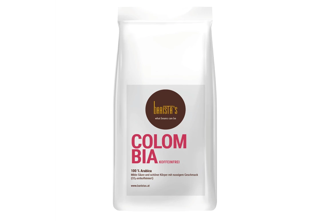 Unternehmen: 100 % Arabica, Milde Säure und schöner Körper mit nussigem Geschmack (CO2-entkoffeiniert, deshalb auch für Schwangere geeignet)
geeignet für Siebträgermaschinen und Vollautomaten . Auf Wunsch verschicken wir auch gemahlen! - Barista’s Kaffee