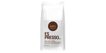 Händler - Feldkirchen bei Graz - Runder Espresso Blend mit schokoladigen Noten, unterstützt von Nuss- , Karamell- und Vollkornbrottönen mit dichter Crema. Geeignet für Siebträgermaschinen und Kaffeevollautomaten. - Barista’s Kaffee