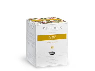 Unternehmen: Die klassischen Kräuter Pfefferminze, Brennnessel und Salbei vereinen sich mit Kamillen- und Ringelblumenblüten und werden mit Anis und Fenchelsamen abgerundet. - Barista’s Kaffee