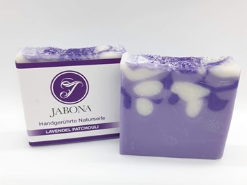 Seifenmanufaktur Jabona  Produkt-Beispiele Naturseife Lavendel Patchouli 90gr