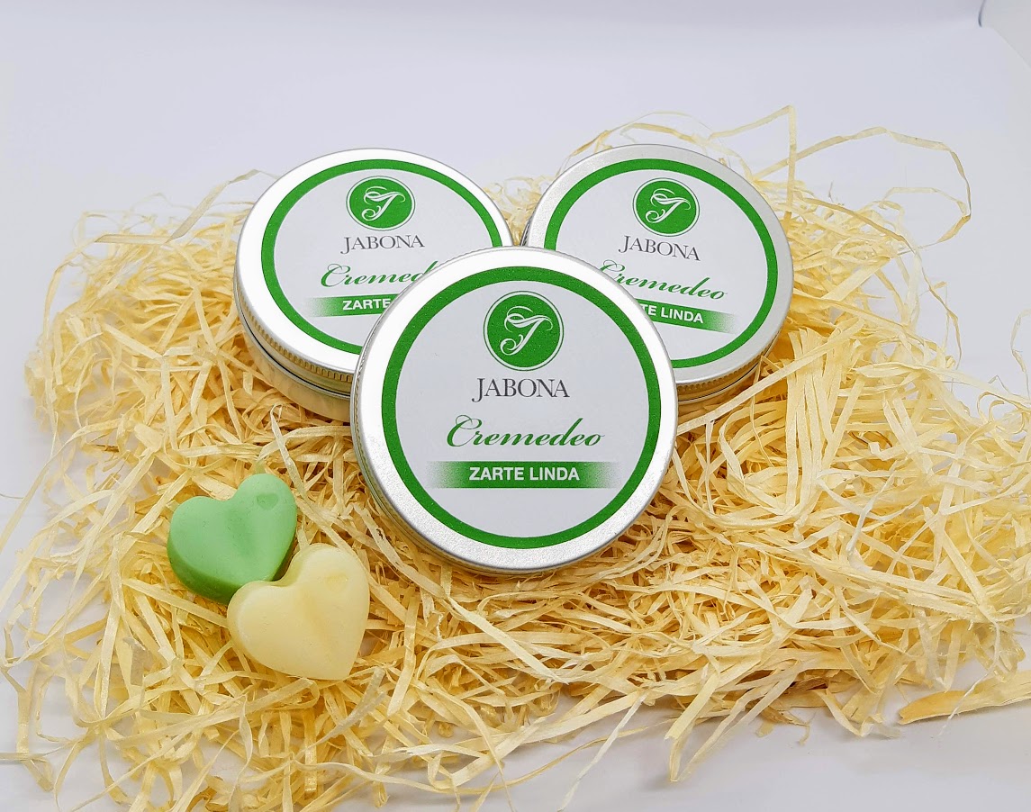 Seifenmanufaktur Jabona  Produkt-Beispiele Cremedeo "Zarte Linda"