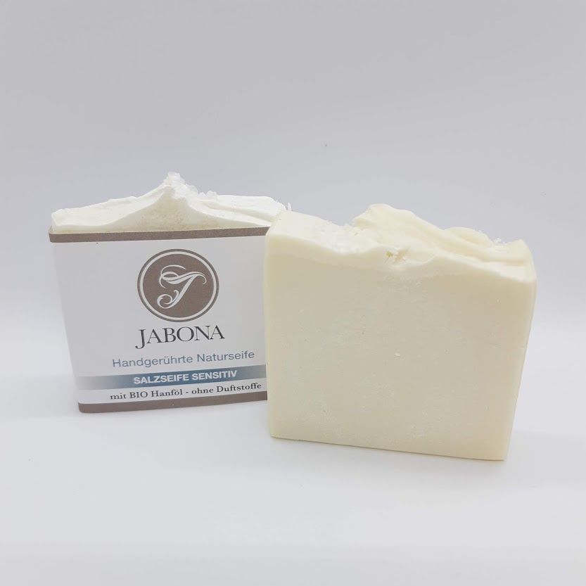 Seifenmanufaktur Jabona  Produkt-Beispiele Salzsoleseife Sensitiv 