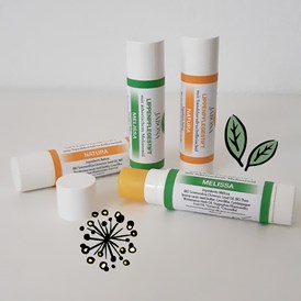 Unternehmen: Lippenpflegestifte Melissa (mit äth. Melissenöl) , Natura (ohne Duft) - Seifenmanufaktur Jabona 