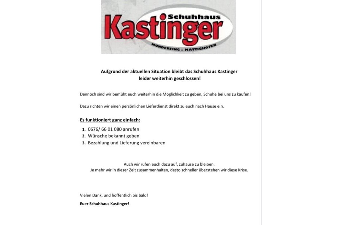 Unternehmen: Schuhhaus Kastinger