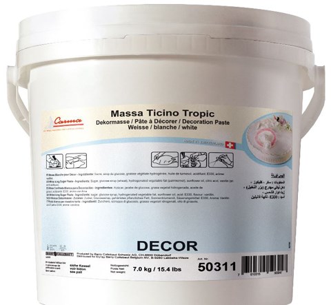 Tortendekoration Maister KG Produkt-Beispiele Massa Ticino Tropic Rollfondant