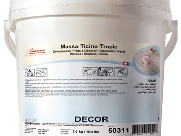 Tortendekoration Maister KG Produkt-Beispiele Massa Ticino Tropic Rollfondant
