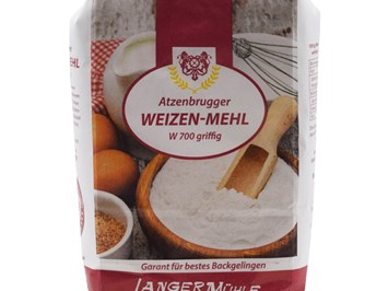 Langer-Mühle e.U. Produkt-Beispiele Weizenmehl W700 griffig 1kg