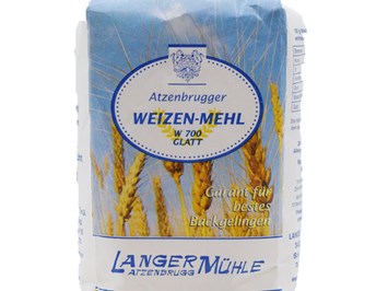 Langer-Mühle e.U. Produkt-Beispiele Weizenmehl W700 glatt 1kg