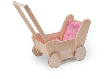 waelderspielzeug Produkt-Beispiele Puppenwagen aus Massivholz