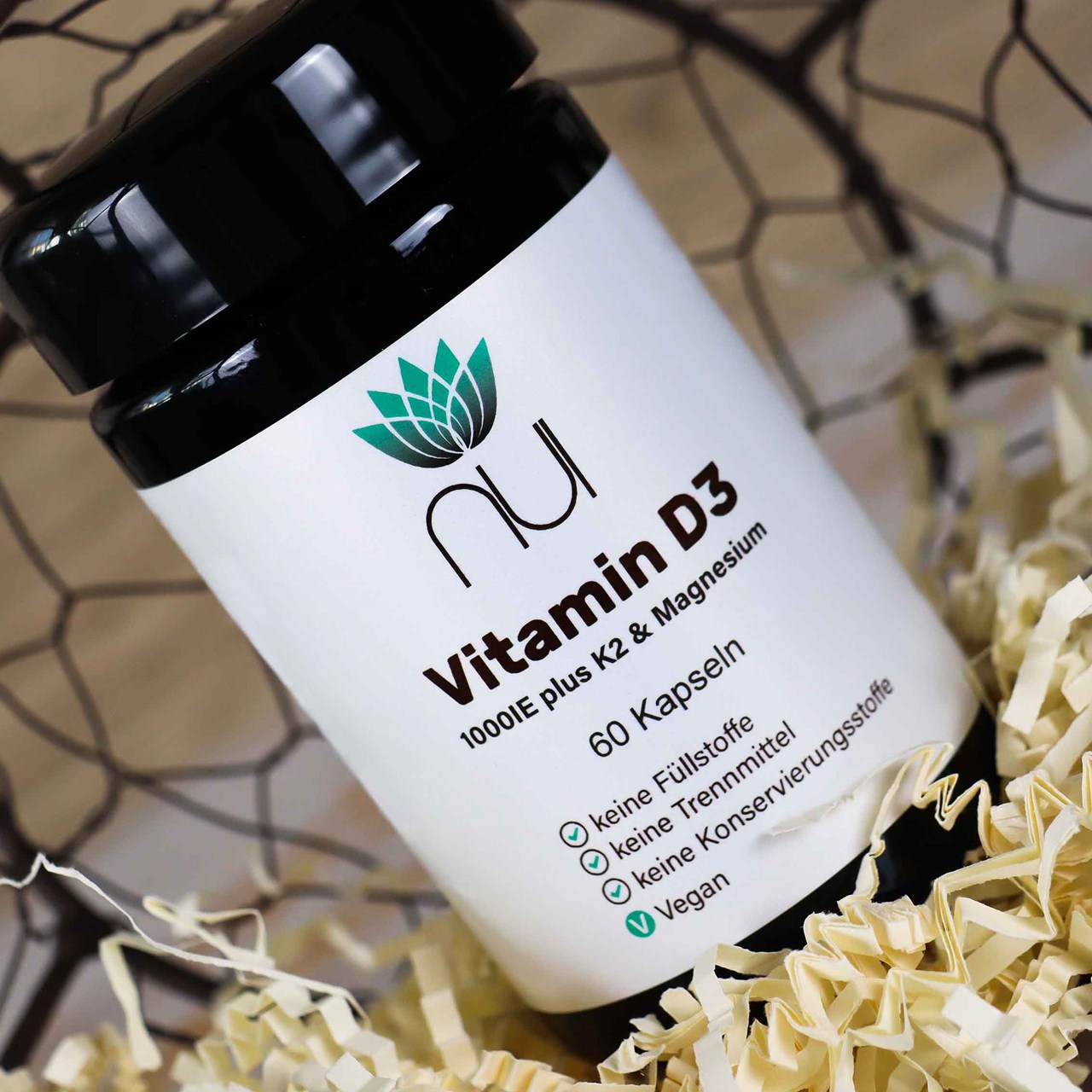 Health & Success by Wolkerstorfer Produkt-Beispiele Vitamin D3 5000IE Plus K2 & Magnesium (60 Kapseln)