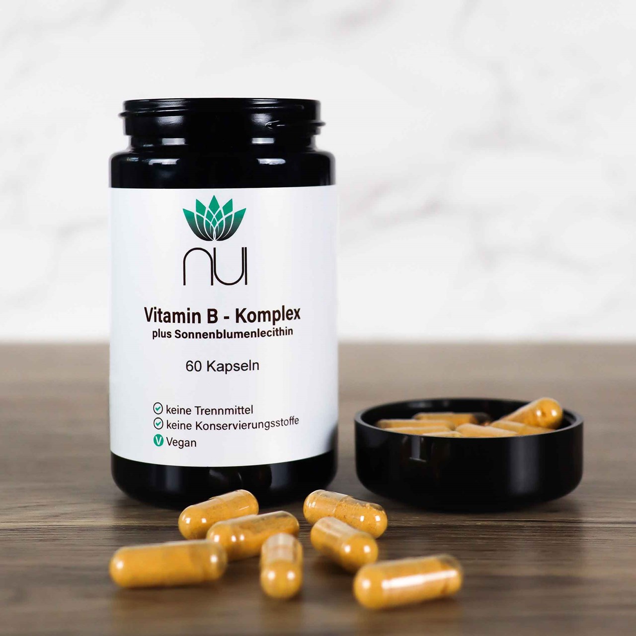 Health & Success by Wolkerstorfer Produkt-Beispiele Vitamin B Komplex (B1, B2, B3, B5, B6, B7, B9 und B12)