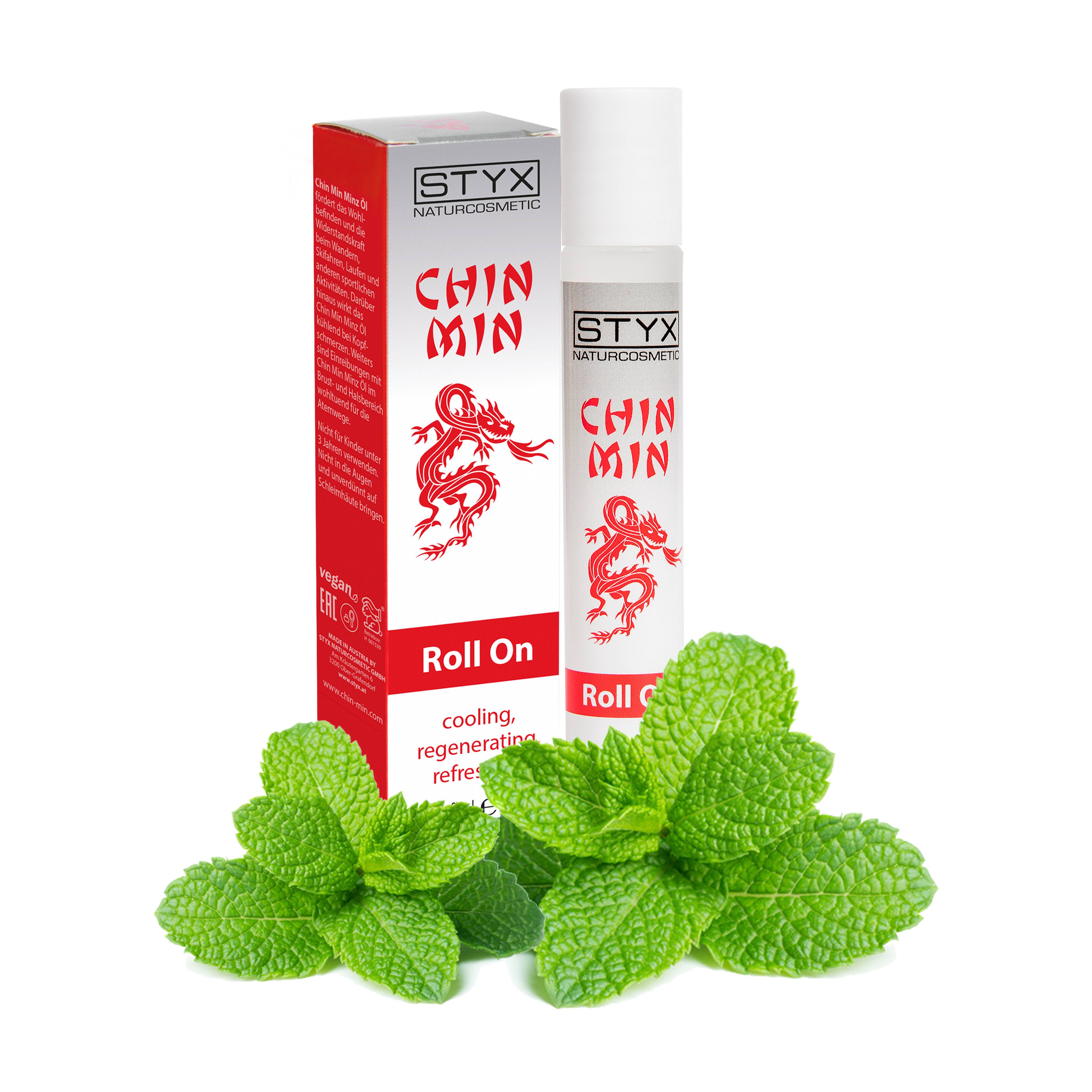 STYX Naturcosmetic GmbH Produkt-Beispiele Chin Min Minzöl Roll On