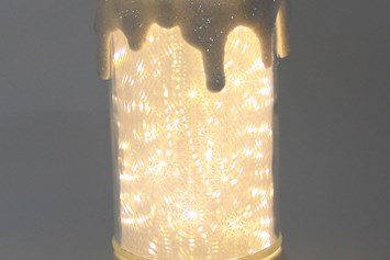 Unternehmen: Acryl Kerze mit LED Beleuchtung 24 cm - Weihnachtsdiskont