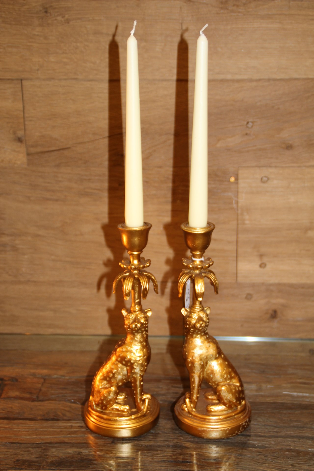 Wohnfühlen Wieder - Elisabeth Wieder-Enderle Produkt-Beispiele Paar Kerzenleuchter Leopard