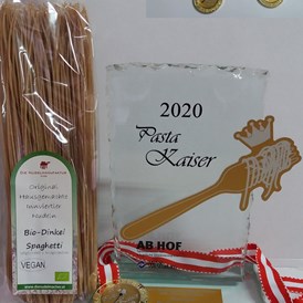 Direktvermarkter: Pasta Kaiser 2020 bei der Messe Wieselburg (Bio Dinkel Spaghetti)
Nudelmanfaktur Huber - Nudelmanufaktur Huber