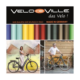 Betrieb: Ihr persönliches Wunschrad von Velo de Ville - frei konfigurierbar!
Wählen Sie Ihre Ausstattung und passen Sie Ihr Fahrrad oder E-Bike Ihren individuellen Bedürfnissen an.
Konfigurieren unter www.velo-de-ville.com/de/fahrrad-konfigurator und bei Happy Bike bestellen! - Happy Bike Buchner GmbH