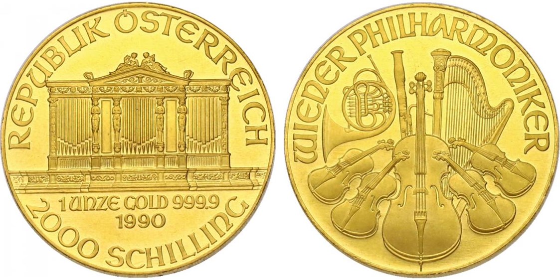 Unternehmen: Österreich 2000 Schilling Philharmoniker Gold - Halbedel Münzen & Medaillen GmbH.