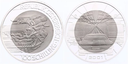 Händler - PLZ 5161 (Österreich) - Österreich 100 Schilling 2001 - Halbedel Münzen & Medaillen GmbH.