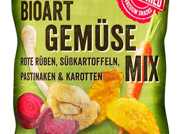 BioArt AG Produkt-Beispiele BioArt Soft-Fried Gemüsechips Mix 75g