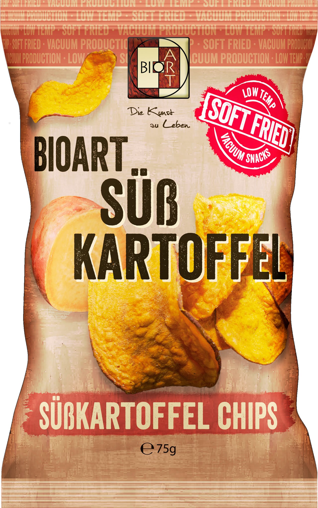 BioArt AG Produkt-Beispiele BioArt Soft-Fried Süßkartoffelchips 75g