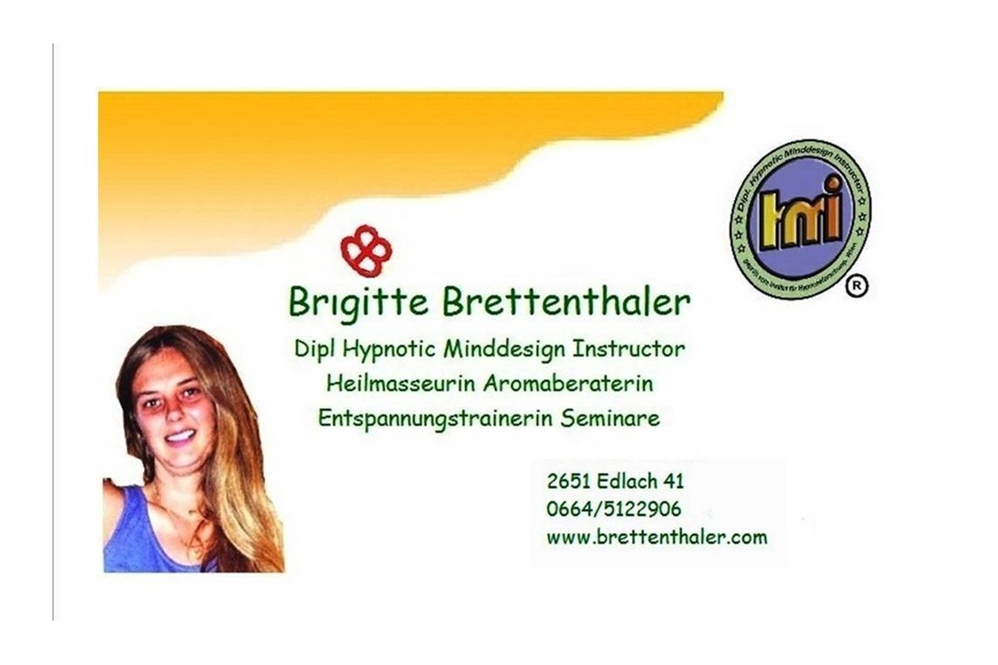 Unternehmen: Brigitte Brettenthaler Gesundheitspraxis Massage Hypnose Aroma