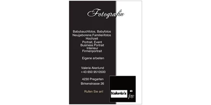 Händler - Freistadt - Fotografin, Hochzeitsfotografin Valeria Akerlund