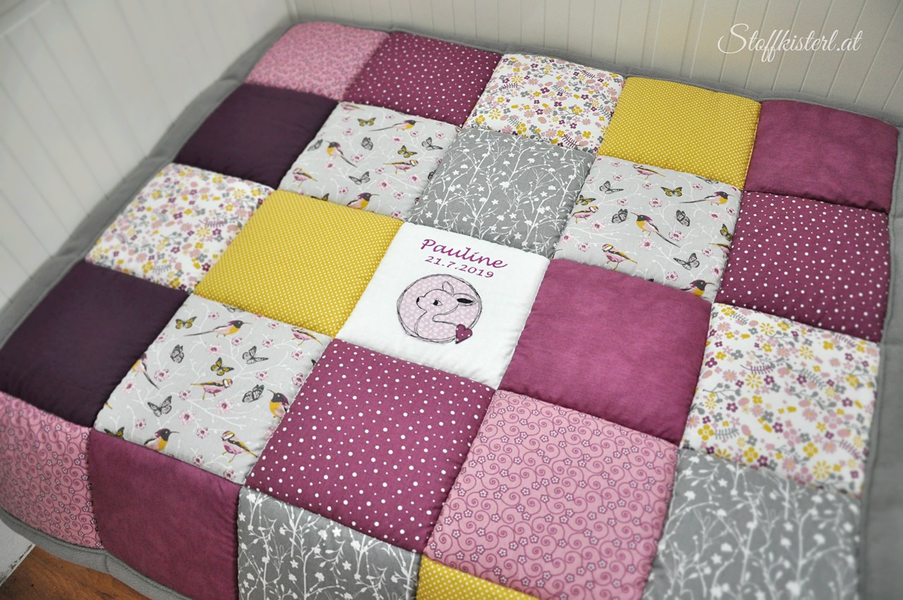 stoffkisterl.at Produkt-Beispiele Patchworkdecke