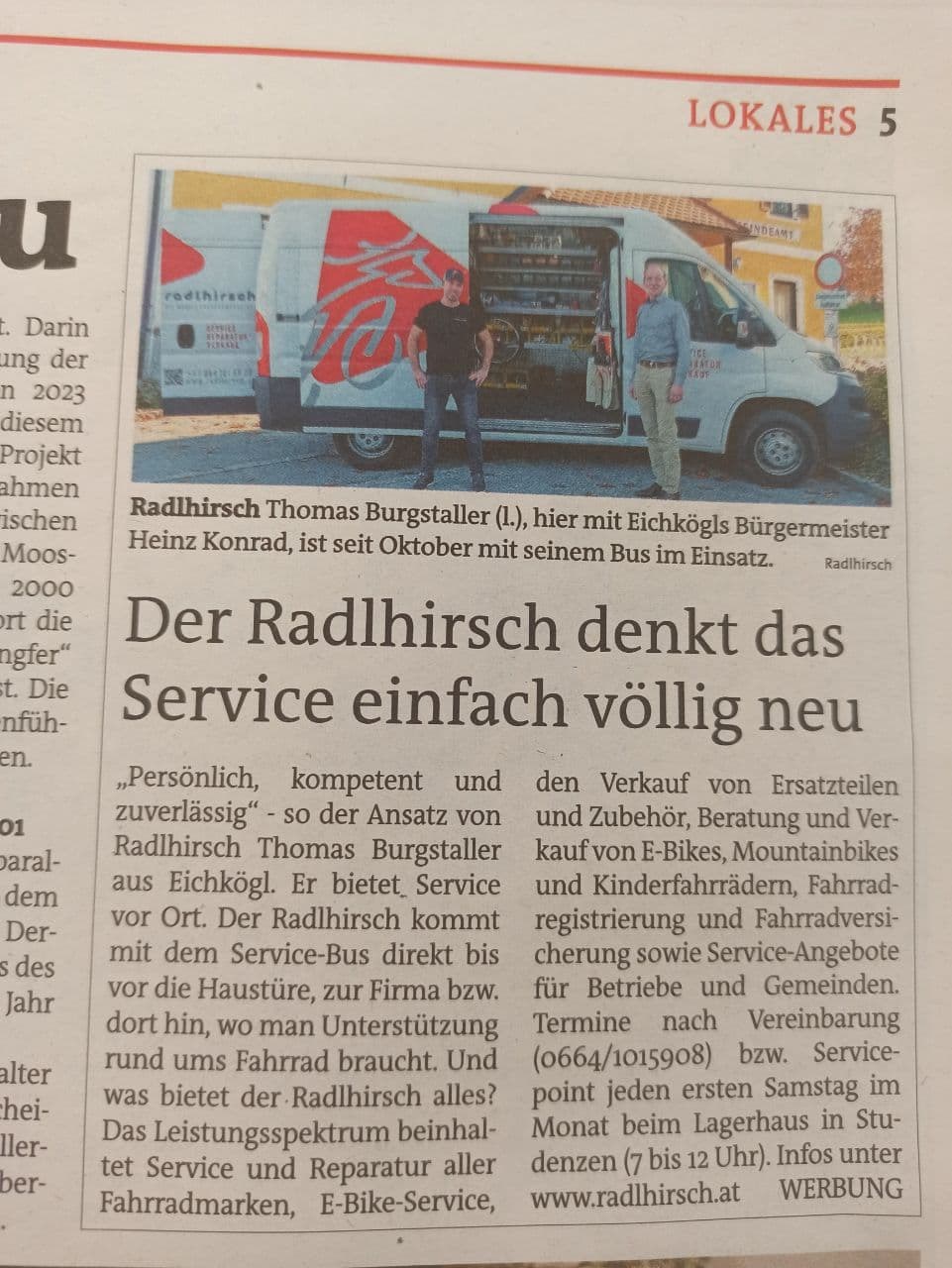 Betrieb: radlhirsch - die mobile Fahrradwerkstatt