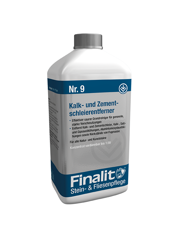Finalit Komplett-Steinpflege GmbH Produkt-Beispiele Finalit Nr. 9 Kalk- und Zementschleierentferner