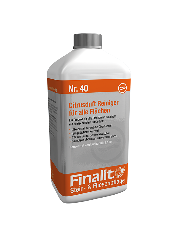 Finalit Komplett-Steinpflege GmbH Produkt-Beispiele Finalit Nr. 40 Citrusduft Reiniger (pH-neutral)