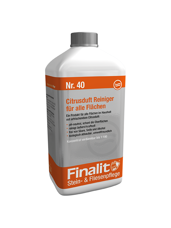 Finalit Komplett-Steinpflege GmbH Produkt-Beispiele Finalit Nr. 40 Citrusduft Reiniger (pH-neutral)