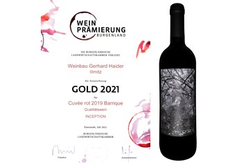 Unternehmen: Goldmedaille für unseren Top-Rotwein - Wein Haider