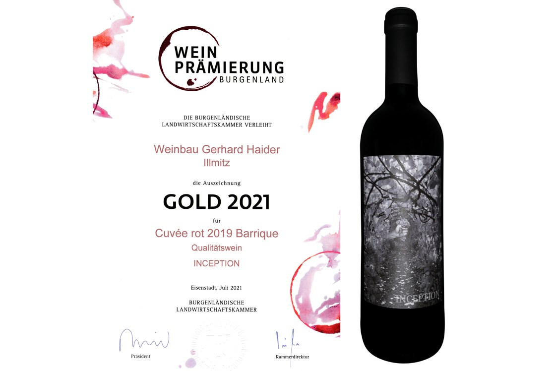 Unternehmen: Goldmedaille für unseren Top-Rotwein - Wein Haider