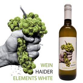 Unternehmen: Wer unseren Elements White noch nicht gekostet hat, darf sich auf ein tolles Geschmackserlebnis freuen!

Details zum Jahrgang 2019:
Chardonnay (70 %), Riesling (20 %), Grüner Veltliner (10 %)
Ausbau: 60 % Stahltank, 40 % kleines Eichenfass Vollmundig mit exotischen Fruchtnoten.  - Wein Haider