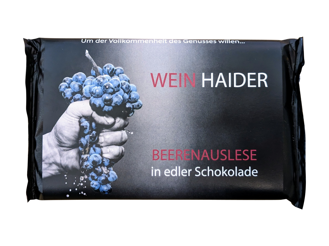 Wein Haider Produkt-Beispiele BEERENAUSLESE in edler SCHOKOLADE