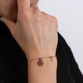 Unternehmen: Mandala Armband in Rosé, mit Zirkonia Steinen - TomCrow Jewellery