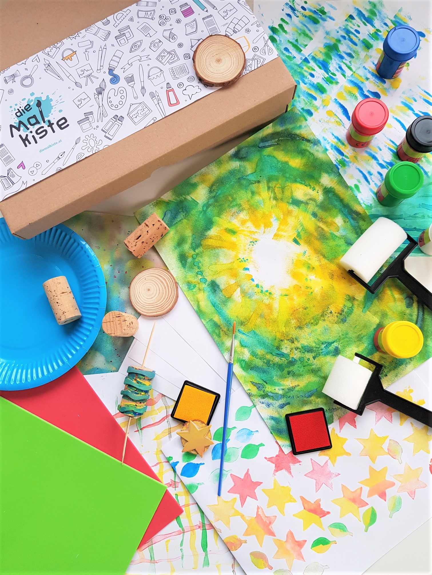 Die Malkiste Produkt-Beispiele Drucken und Walzen 