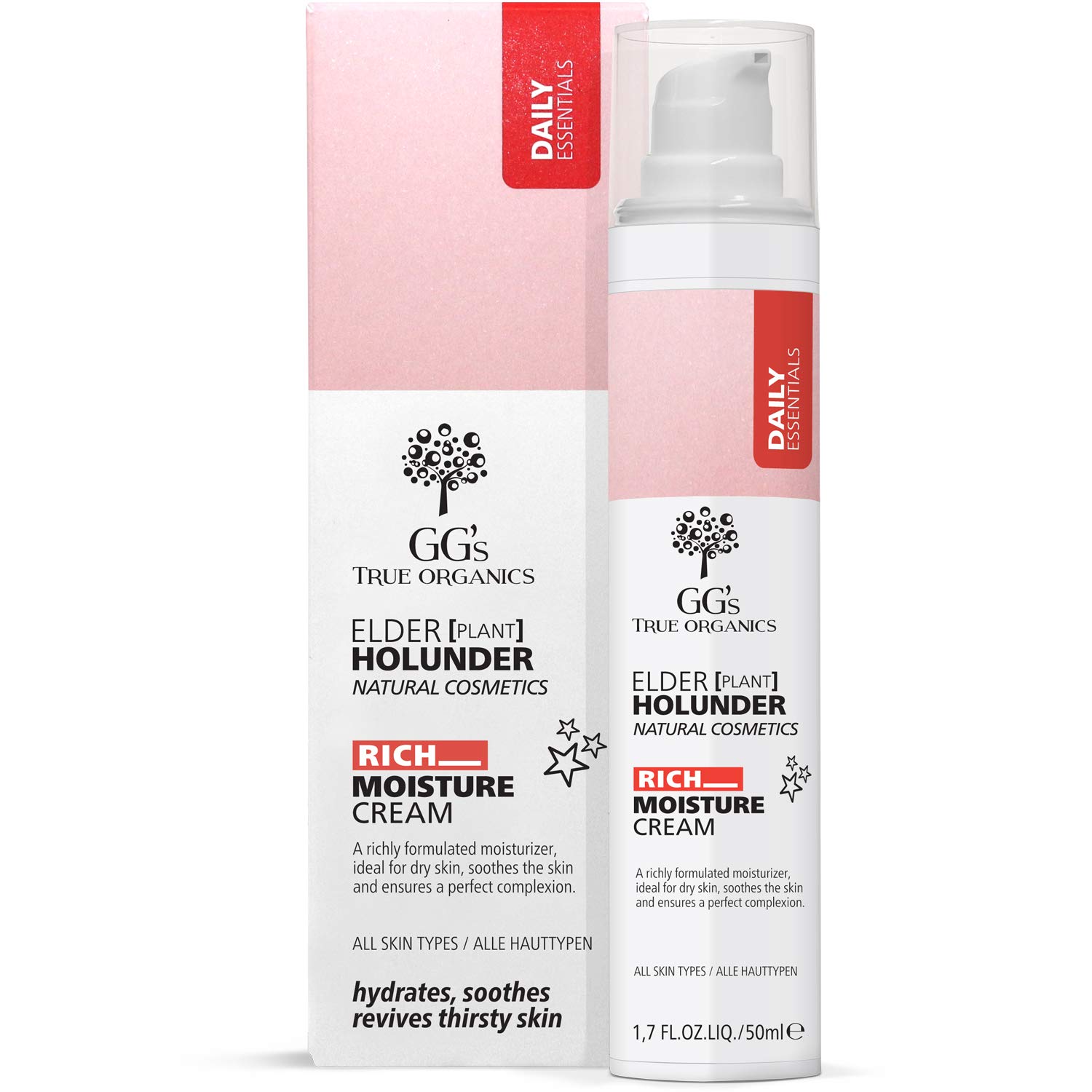 GGs Natureceuticals Produkt-Beispiele Rich Moisture Cream - reichhaltige Gesichtscreme / Feuchtigkeitscreme