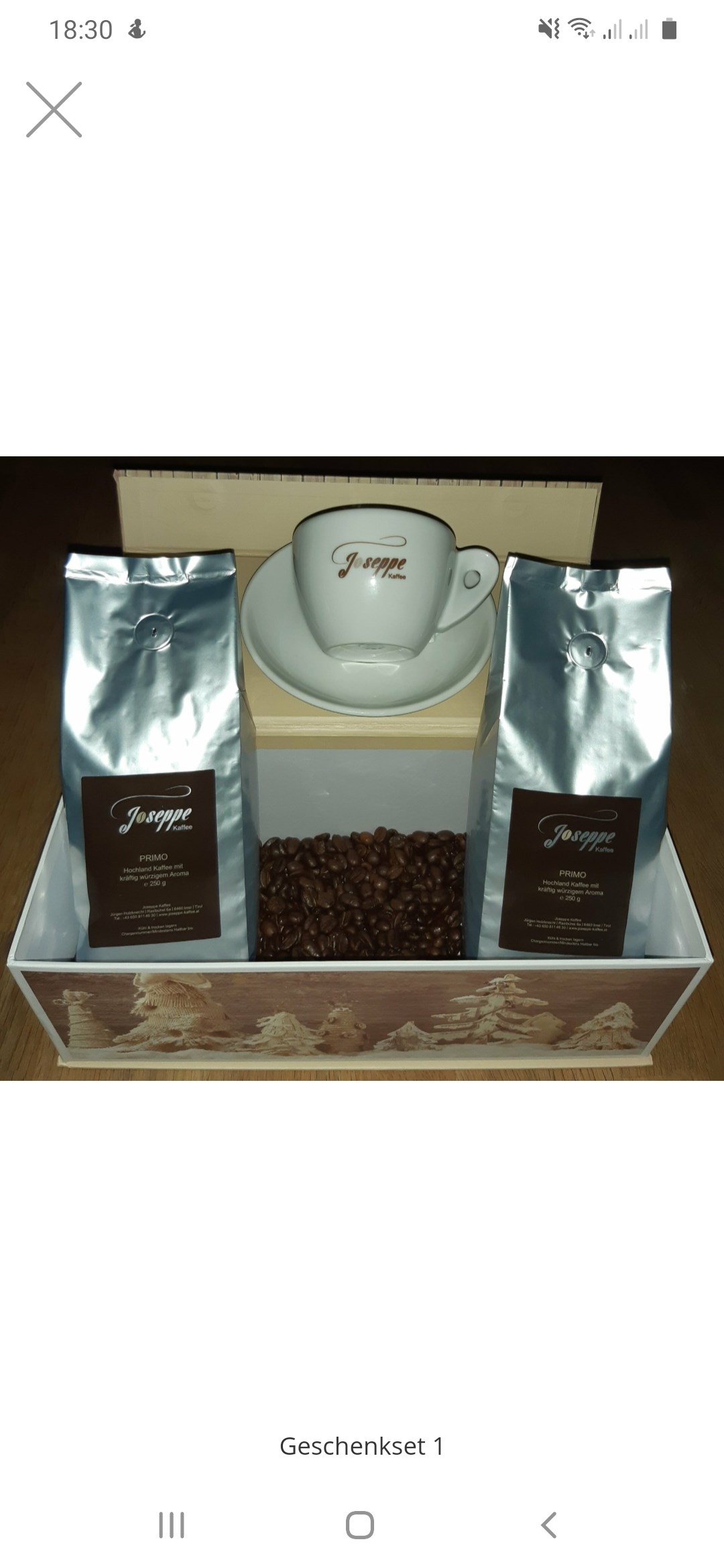 Joseppe Kaffee  Produkt-Beispiele Geschenke
