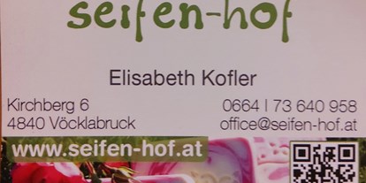 Händler - Art der erstellten Produkte: Körperpflege - Österreich - Seifen-hof