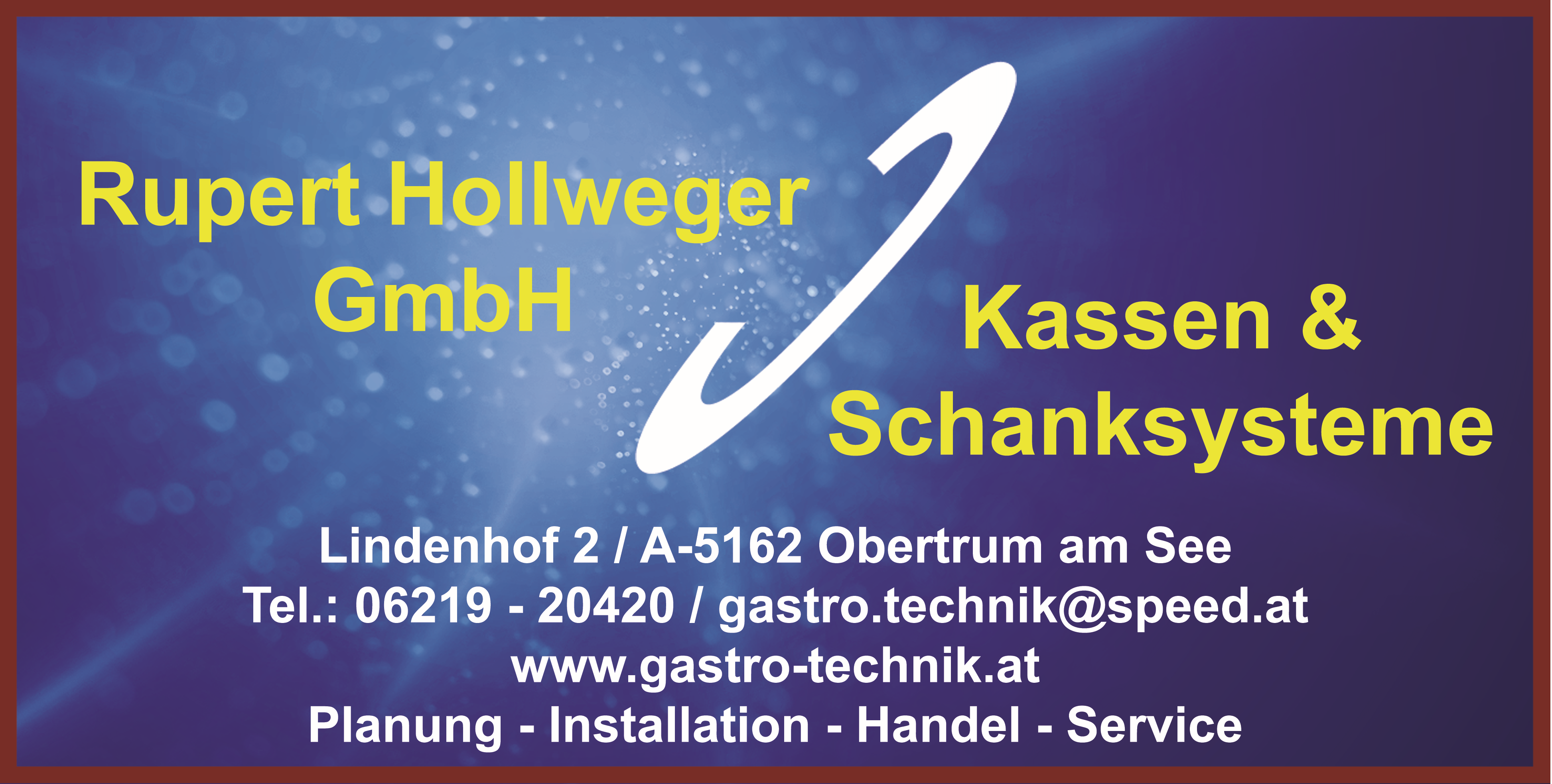 Händler - Obertrum am See kauftregional - Kassen & Schanksysteme - Rupert Hollweger GmbH - Kassen & Schanksysteme