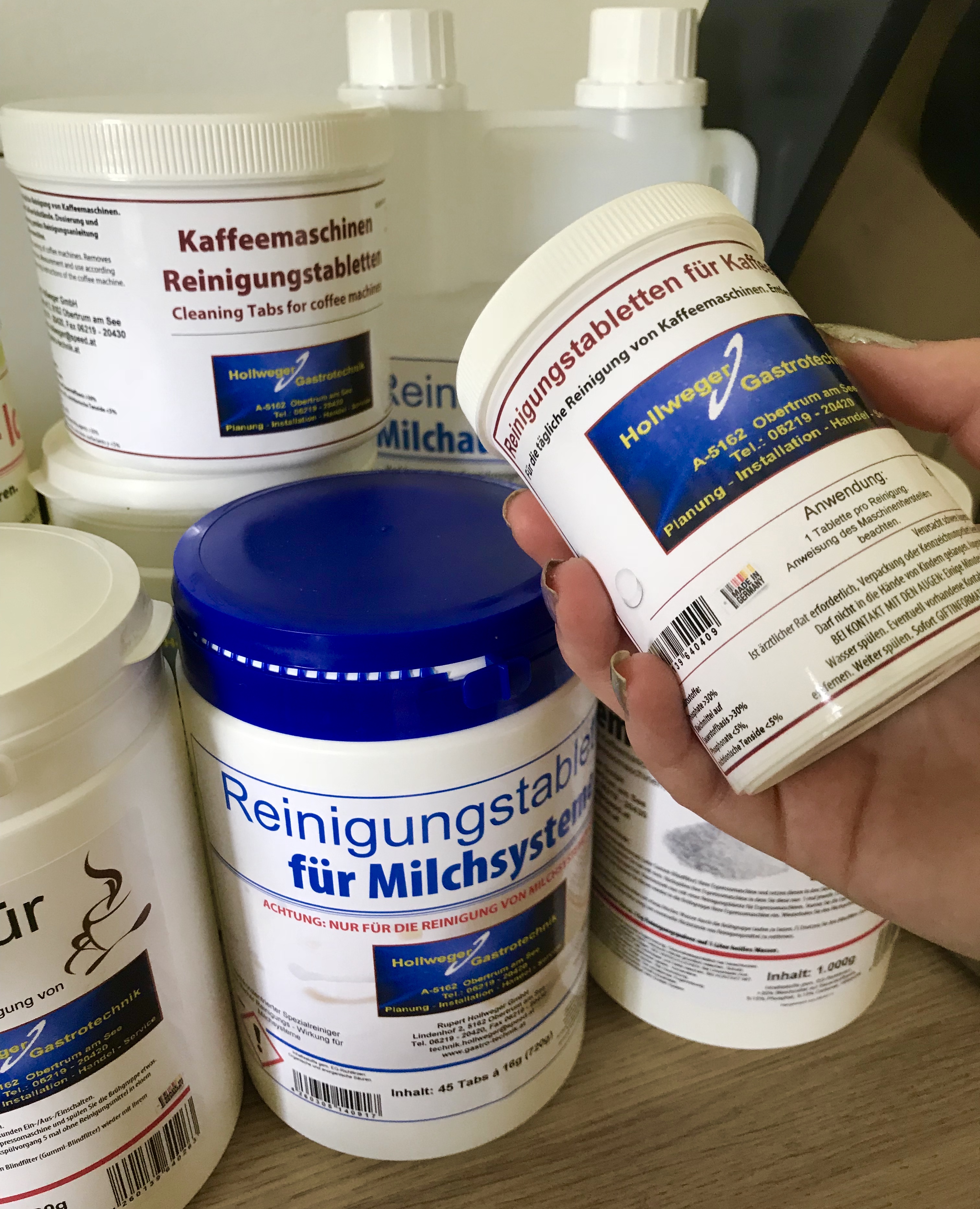 Unternehmen: Reinigungsprodukte für Kaffeemaschinen - Rupert Hollweger GmbH - Kassen & Schanksysteme