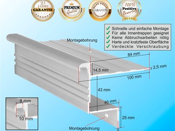 RenoShop Renovierungssysteme Produkt-Beispiele STABIL Treppenkantenprofil 14,5 mm
