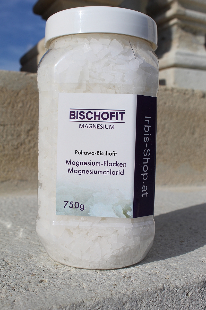 Irbis-Shop e.U. Produkt-Beispiele Bischofit Magnesium Flocken. Magnesiumchlorid, 750 g