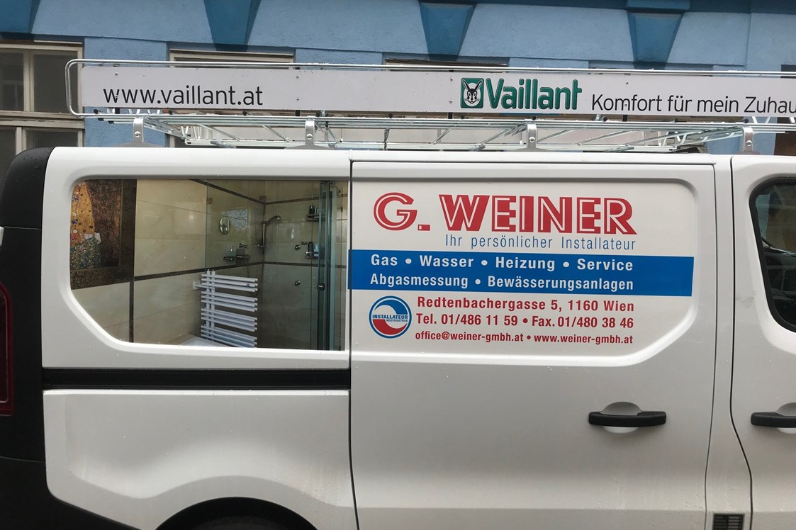 Betrieb: Wir sind für Sie unterwegs - G. Weiner Gas - Wasser - Heizung GmbH