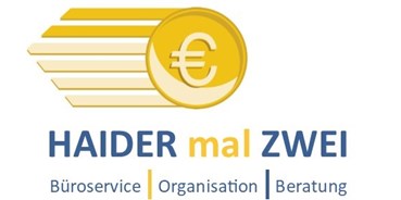 Händler - Zahlungsmöglichkeiten: Überweisung - Sallingberg - Haider mal Zwei
Büroservice - Organisation - Beratung - Haider mal Zwei