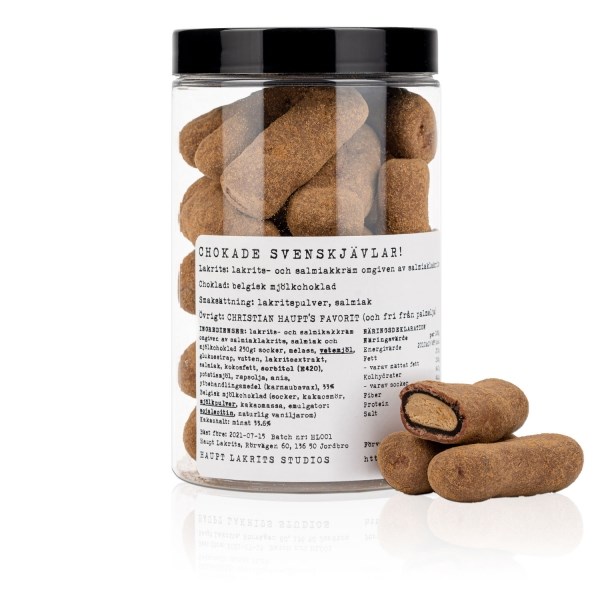 bjornaa - Finest Food Produkt-Beispiele Lakrits Chokade Svenskjävlar