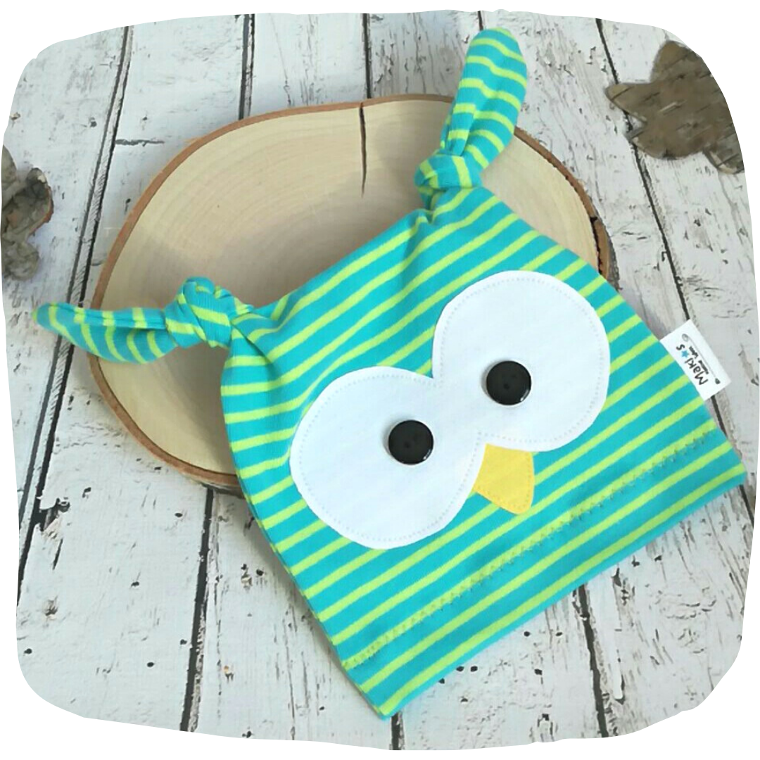 Direktvermarkter: Eulenmütze in den Größen
50/56
62/68
74/80 - Maki´s kleine Welt