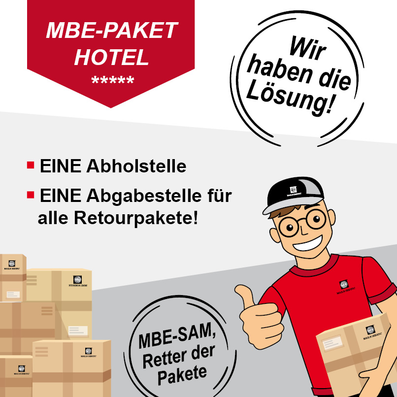 Mail Boxes Etc. Leistungsübersicht PAKET-HOTEL